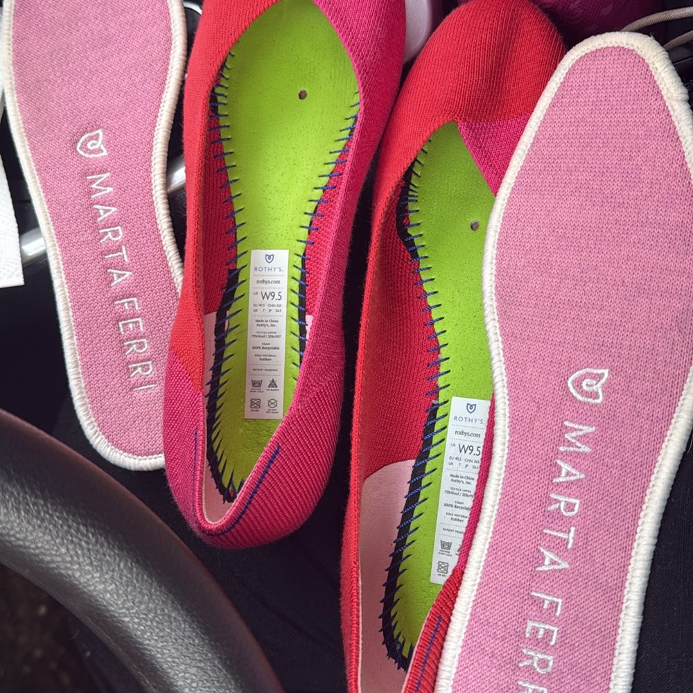 Like New Rothy's Marta Ferri merino flats size 9.5